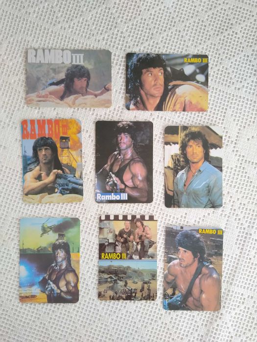 Calendários do filme Rambo III - Sylvester Stallone - 1989