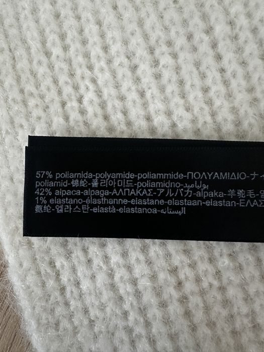 Szalik massimo dutti śmietankowy