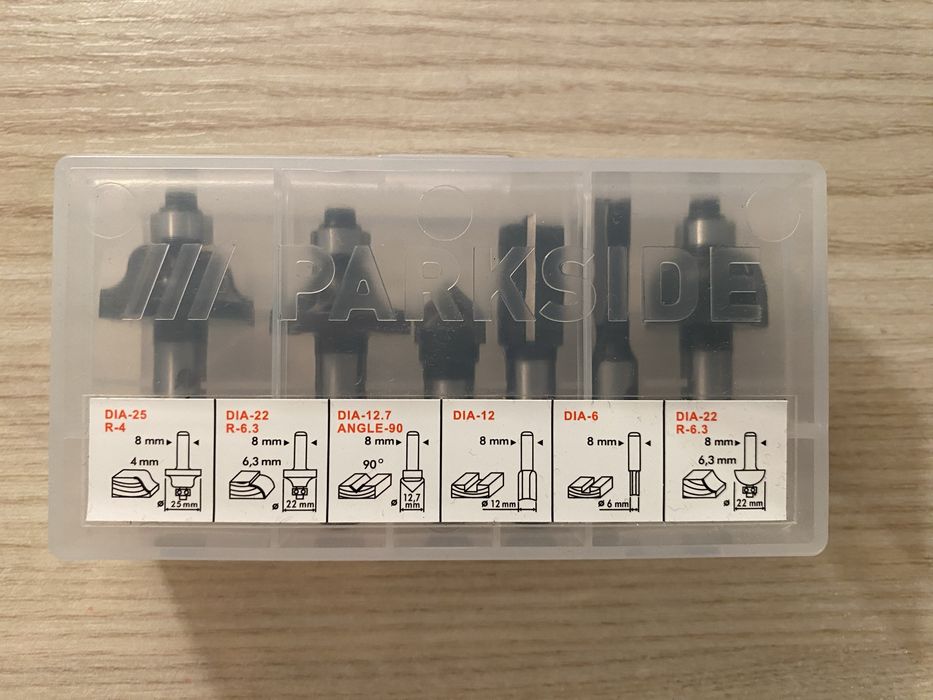 Набір фрез по дереву Parkside