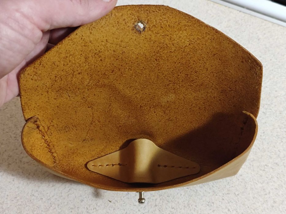 Футляр для очков кожаный из кожи чехол очечник. Для окулярів. Оптика