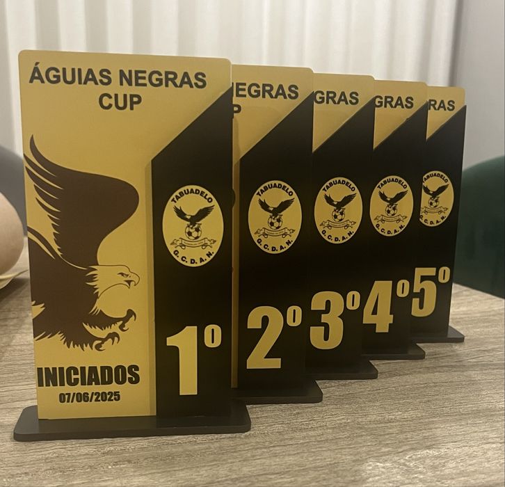 Troféus 100% personalizáveis