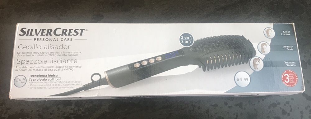 Placa eletrica para cabelo: 3 em 1