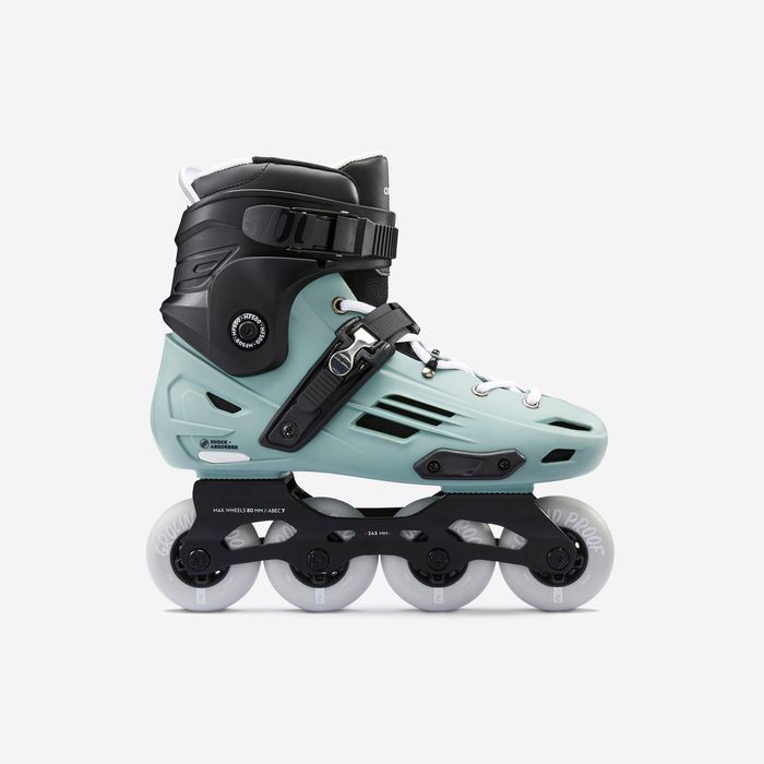 Patins Freeride adulto MF500 Caqui claro