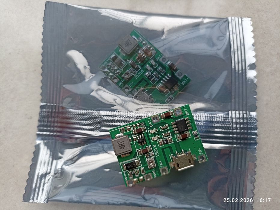 Модуль J5019 заряду li-ion АКБ та підвищення напруги