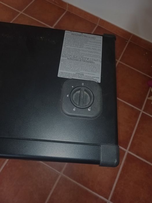 Aquecedor a gás.