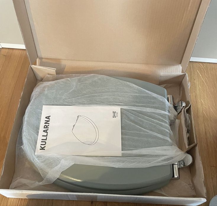 Deska do wc klapa sedesowa Ikea Kullarna szara