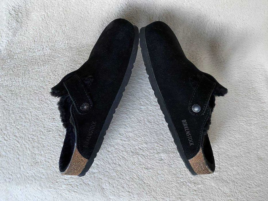 ортопедичні сабо Birkenstock Boston Shearling suede leather, розм 38