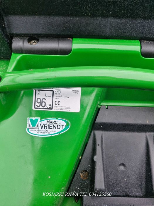 Kosiarka John deere r47s z napedem 3.0kw sliczna