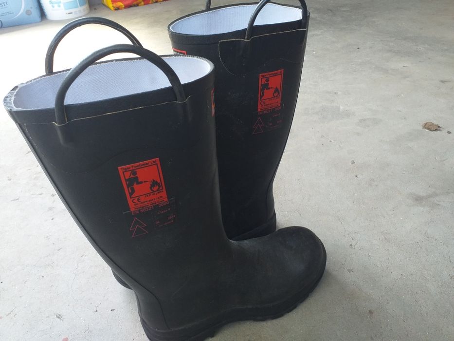 Galochas de borracha FIREFIGHTER 4000  1 par de botas para soldadores muito resistentes ao calor ao f
