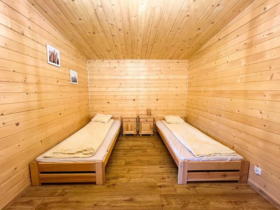 Domek letniskowy całoroczny nad jeziorem Skrzyneckim z jacuzzi