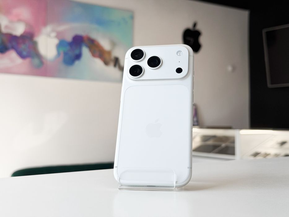iPhone 17 Pro 256 GB Biała Perelka Jak Nowy 100% bateria Sklep Gwarancja