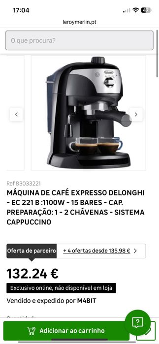 DELONGHI ESPRESSO COFFEE MACHINE64740794239875127