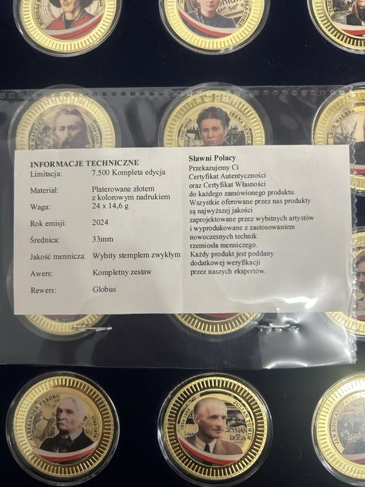 Kompletny zestaw „Sławni Polacy”