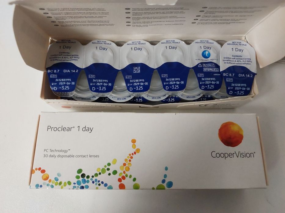 Контактні лінзи щоденні CooperVision -3.25