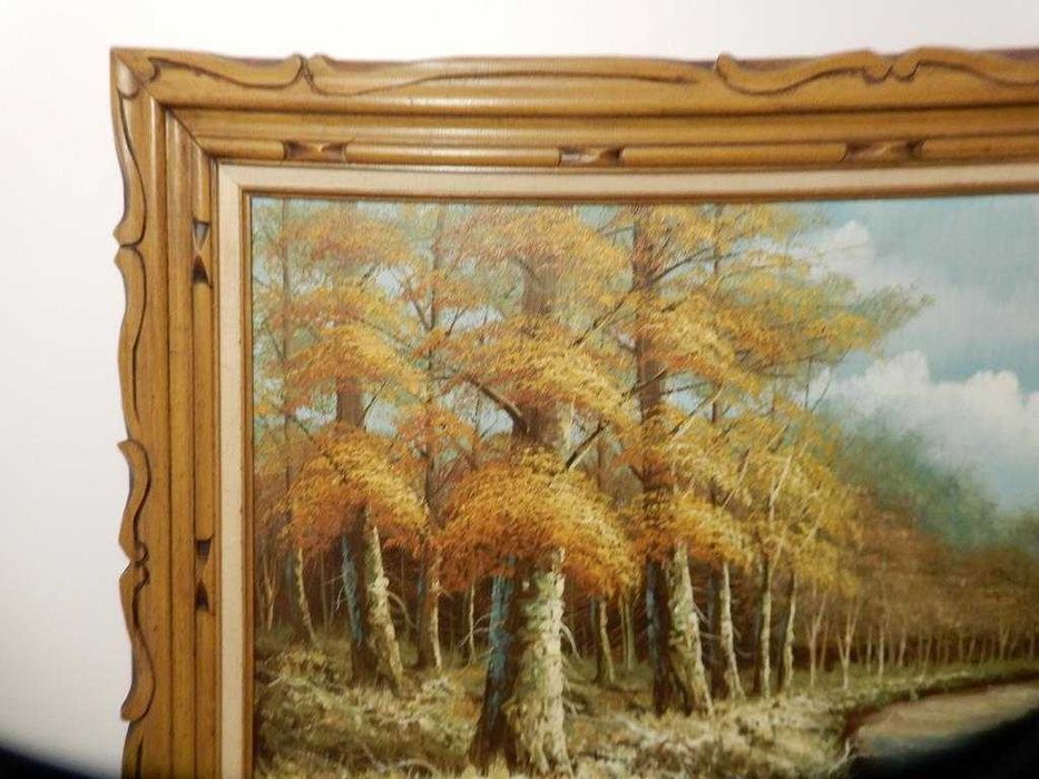 Potężny Obraz Olejny 111x80 – Eugene KINGMAN (1909-1975) – USA – Grube Impasto