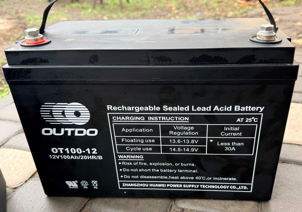 Акумулятор для ДБЖ Outdo 100 Ah OT 100-12