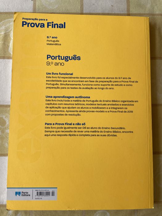 Preparacao para a prova final Portugues 9 ano