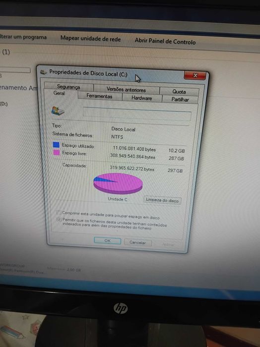 Computador portatil mais um monitor tudo em bom estado