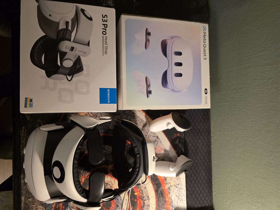 Meta Quest 3 512 GB + BOBOVR S3 Pro | Stan idealny | Gwarancja do 2028 r.