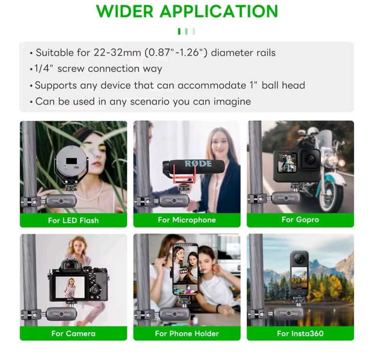 Uchwyt FANAUE GB-02T do telefonu kamery motocyklowy rowerowy