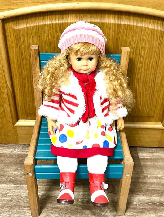 Интерактивная кукла/ Інтерактивна лялька Ангелина-2 с мимикой, 57 см.