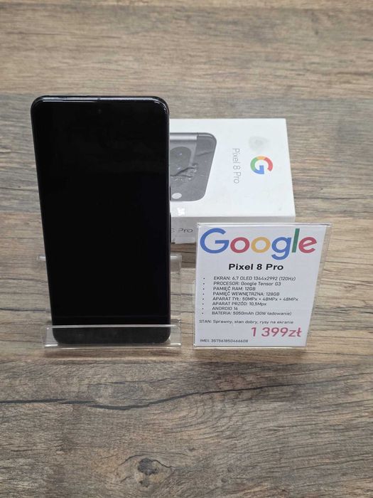 Google Pixel 8 Pro 12/128GB stan db gwarancja