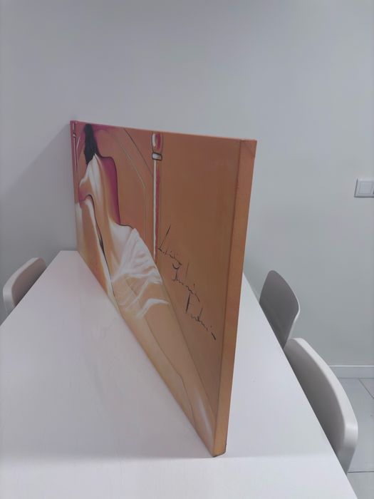 Quadro decorativo grande – figura feminina reclinada