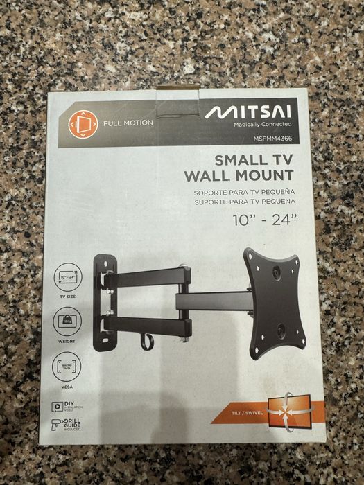 Suporte televisão pequena 10”-24” -NOVO