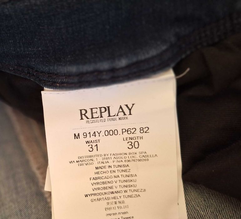 REPLAY męskie jeansy W31 L30 - nowe