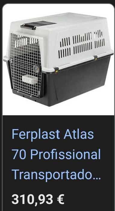 Caixa Transporte Animais XL