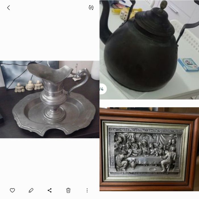 Peças decorativas e de coleção