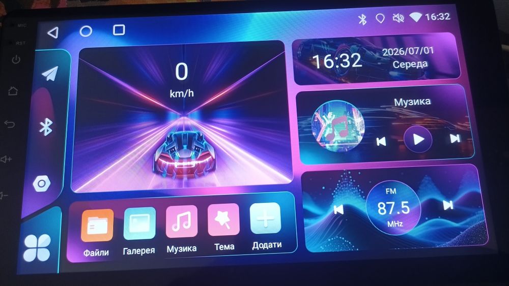 Андроїд магнітола 9дюйм 2din+камера, Android auto, Carplay 2/32, 2/64GB