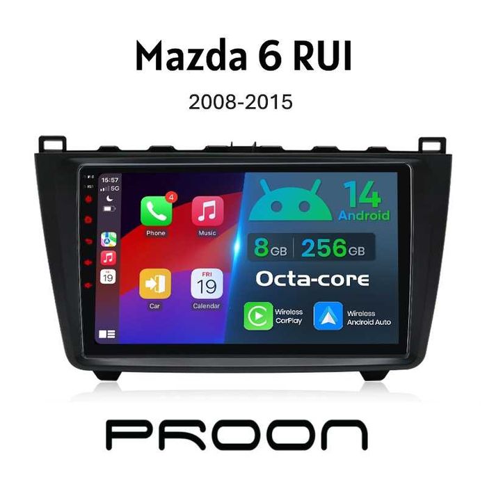 Auto Radio Mazda 6 Versão RUI 2Din Ano 2008 até 2015