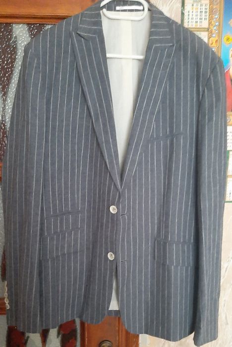 Льняной мужской пиджак, 100 % лён, весит 400 г., размер 52, рост 18