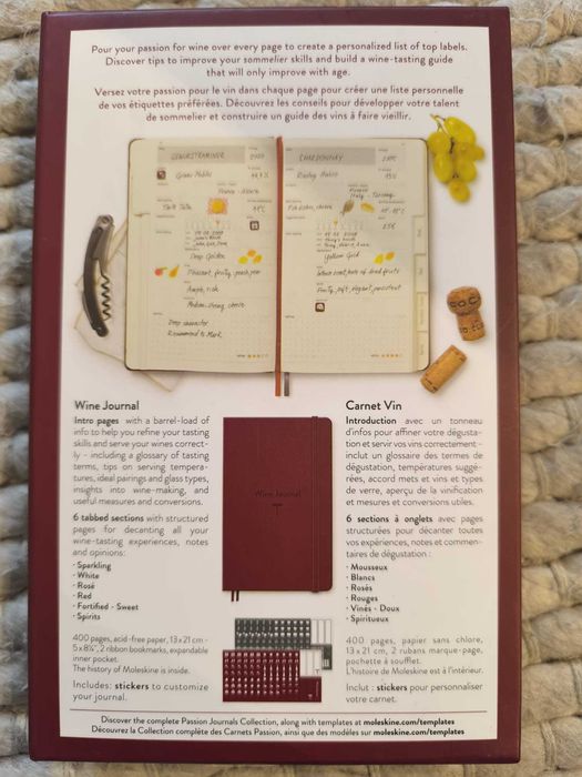 Caderno Moleskine Passion Journal - Wine A5