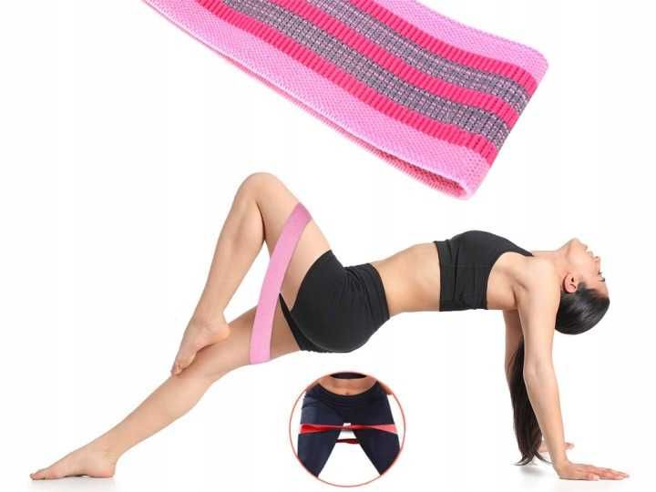 Zestaw 3 Gum Oporowych Taśmy Materiałowe Do Ćwiczeń Fitness
