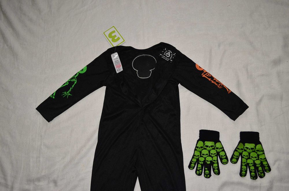 Новый костюмчик Скелетик череп кости вампир ромпер кащей Хэллоуин ночь