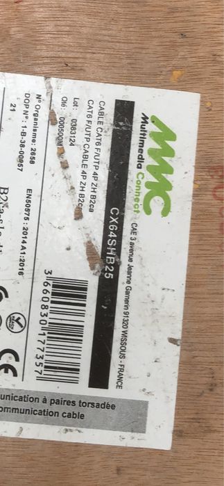 25 m Kabela multimedia connect  cat6 F/ UTP 4P ZH N2 ca