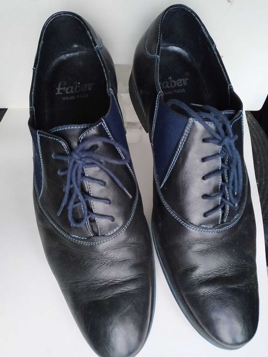 pólbuty męskie skórzane,, Faber " garnitur  r. 42 , dl wkladki 27cm