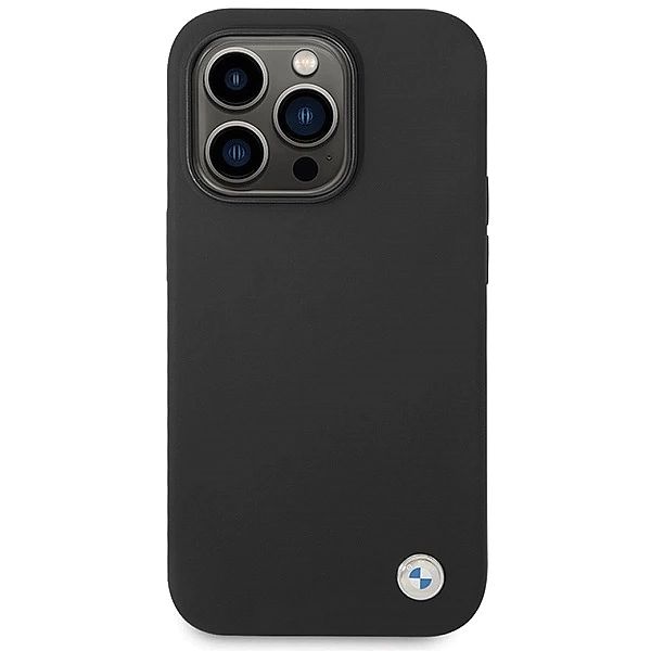 Etui BMW Silicone Metal Logo na iPhone 15 Pro Max - czarne