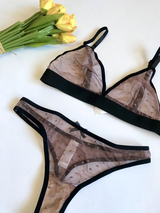 Білизна. Комплект. Бра/Трусики. Сітка. Якісний. XS/S розмір. Новий