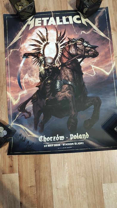 Unikatowy plakat Metalliki.