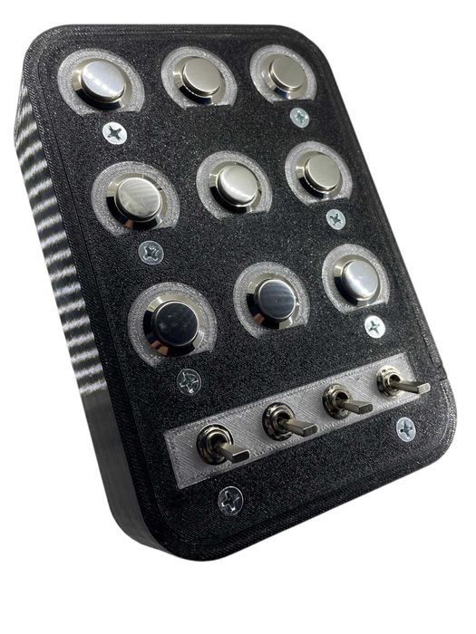 Button box ETS ATS Assetto Corsa symulator PC podświetlany LED metal