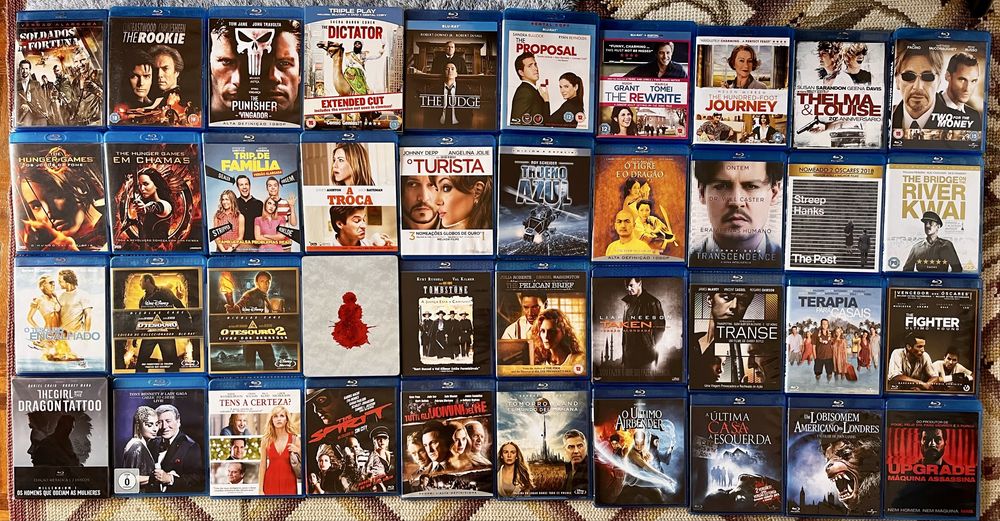 Vendo Coleção Pessoal de Filmes Blu-ray e 3D (Originais)
