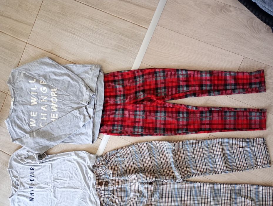 Spodnie i bluzka dla dziewczynki zestaw Reserved H&M 146-152