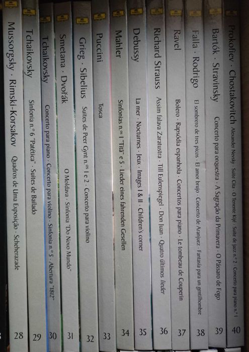Coleção completa 40 livros+80cds Deutsche Grammophon