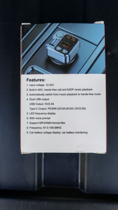 Car Bluetooth Transmisssor T30W – NOVO