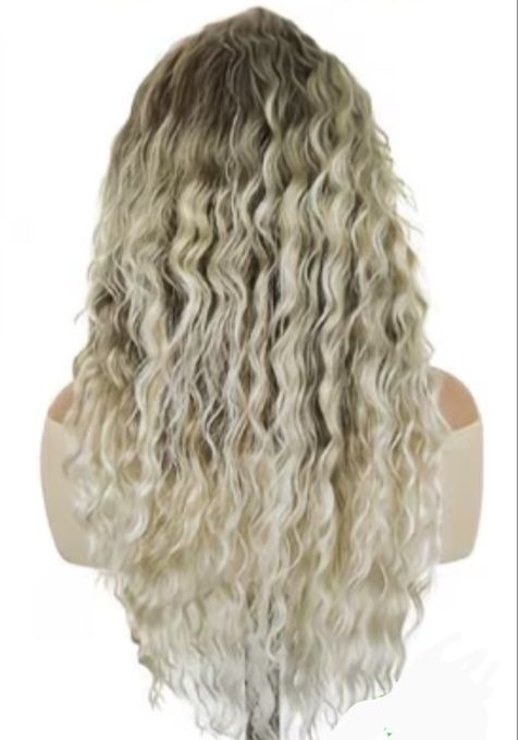 Peruka loki fale afrolki blond ombre