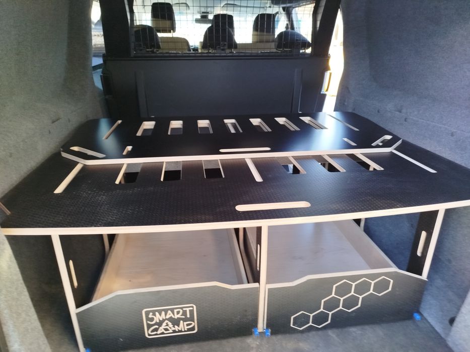 Zabudowa kempingowa, VW transporter, Vito, Vivaro, łóżko kamper