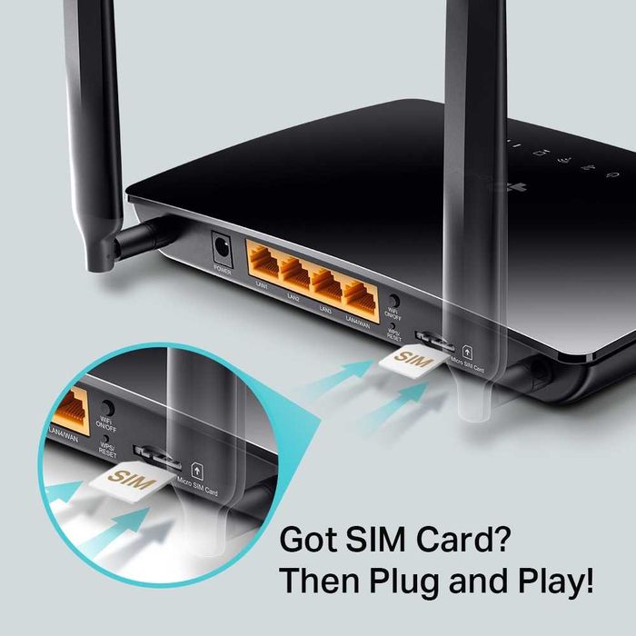 Новый 3G/4G Mesh Wi-Fi Роутер Tp link Archer MR400 AC1200 4G-Modem